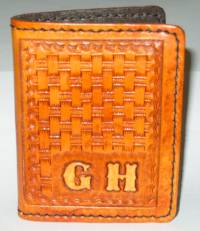 Leather credit card holder