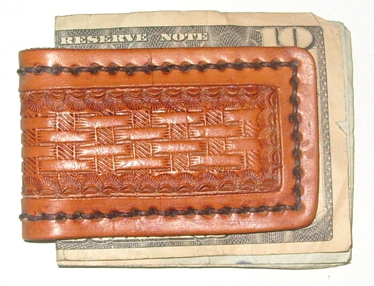 Leather Magnetic Money Clip