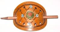Barrette with large rose Barrette with large rose